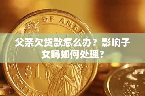 武汉父亲欠贷款怎么办？影响子女吗如何处理？