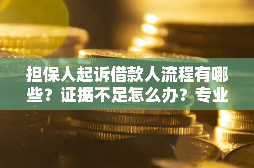武汉担保人起诉借款人流程有哪些？证据不足怎么办？专业律师解答
