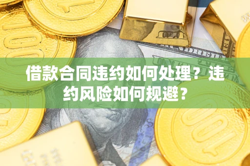 武汉借款合同违约如何处理？违约风险如何规避？