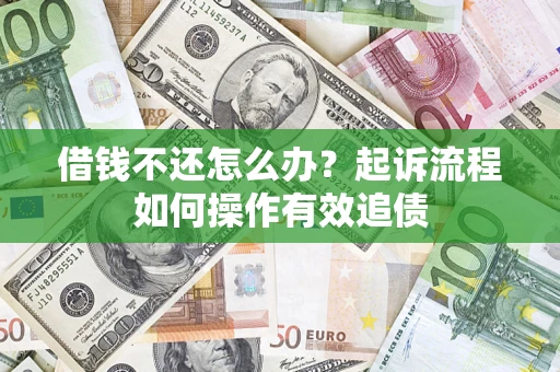 武汉借钱不还怎么办？起诉流程如何操作有效追债