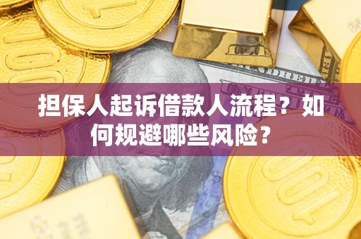 武汉担保人起诉借款人流程？如何规避哪些风险？