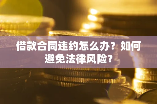 武汉借款合同违约怎么办？如何避免法律风险？